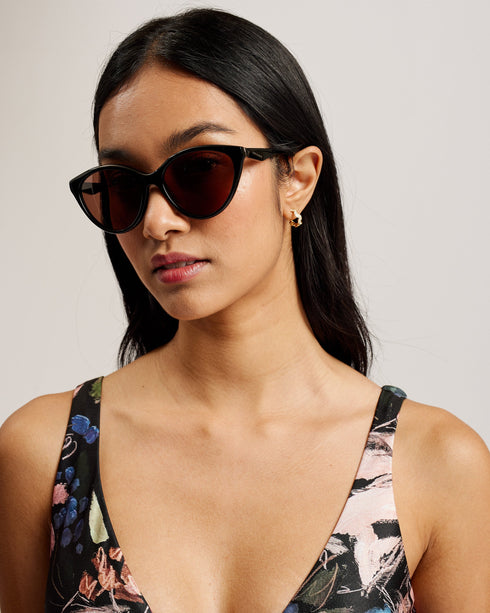MAYSEY-Eyewear-Solid Cat Eye Frame Sunglasses- Ted Baker Romania